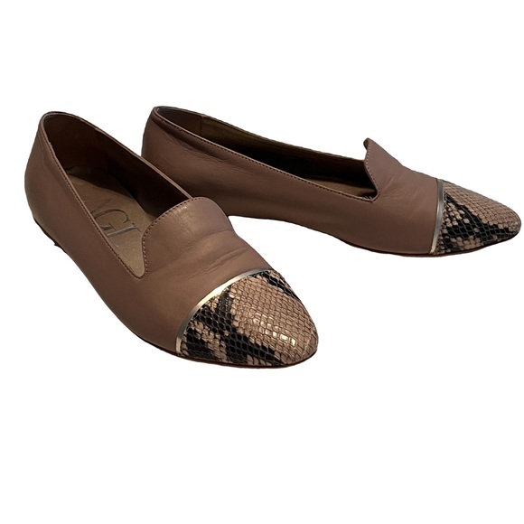 Attilio Giusti Leombruni Snake Print Loafers